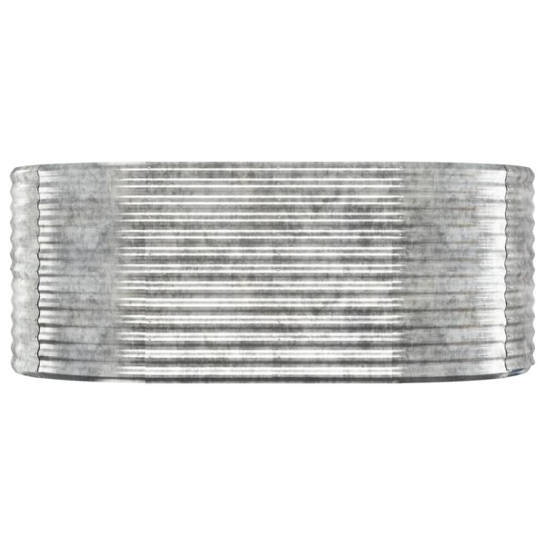 Jardinera arriate acero recubrimiento polvo gris 175x100x68 cm Jardinera arriate acero recubrimiento polvo gris 175x100x68 cm