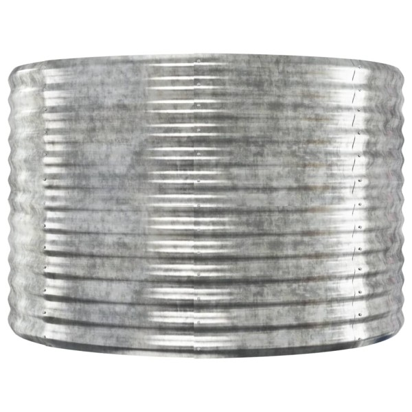 Jardinera arriate acero recubrimiento polvo gris 175x100x68 cm Jardinera arriate acero recubrimiento polvo gris 175x100x68 cm