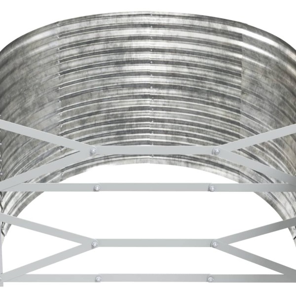 Jardinera arriate acero recubrimiento polvo gris 175x100x68 cm Jardinera arriate acero recubrimiento polvo gris 175x100x68 cm