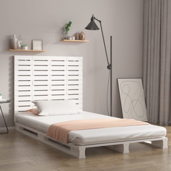 Cabecero cama de pared madera maciza pino blanco 96x3x91,5 cm Cabecero cama de pared madera maciza pino blanco 96x3x91,5 cm