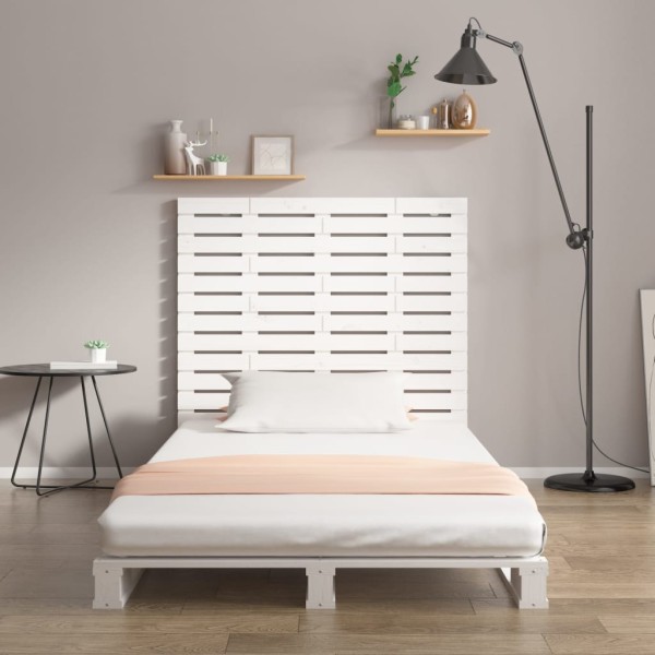 Cabecero cama de pared madera maciza pino blanco 96x3x91,5 cm Cabecero cama de pared madera maciza pino blanco 96x3x91,5 cm