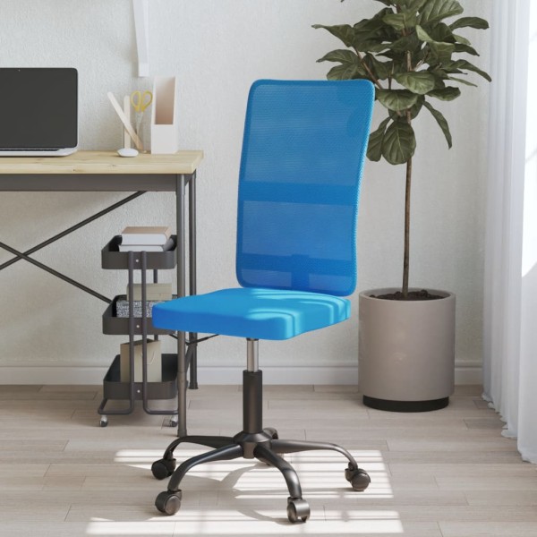 Silla de oficina regulable en altura tela de malla azul Silla de oficina regulable en altura tela de malla azul
