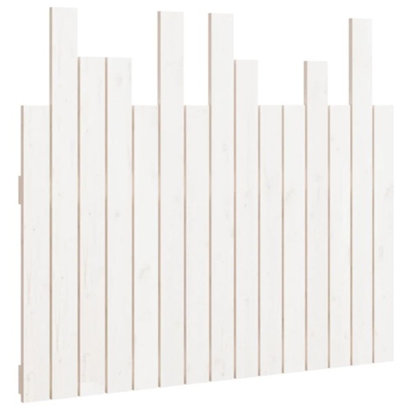 Cabecero de cama pared madera maciza pino blanco 95,5x3x80 cm Cabecero de cama pared madera maciza pino blanco 95,5x3x80 cm