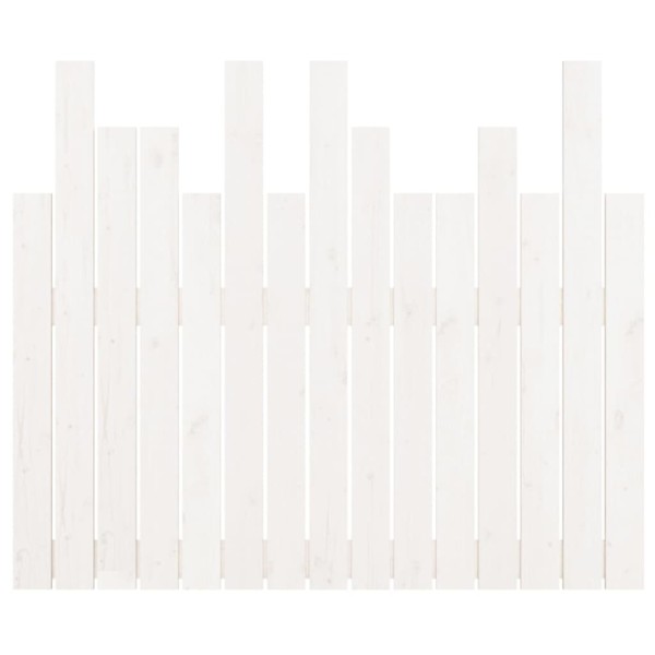Cabecero de cama pared madera maciza pino blanco 95,5x3x80 cm Cabecero de cama pared madera maciza pino blanco 95,5x3x80 cm