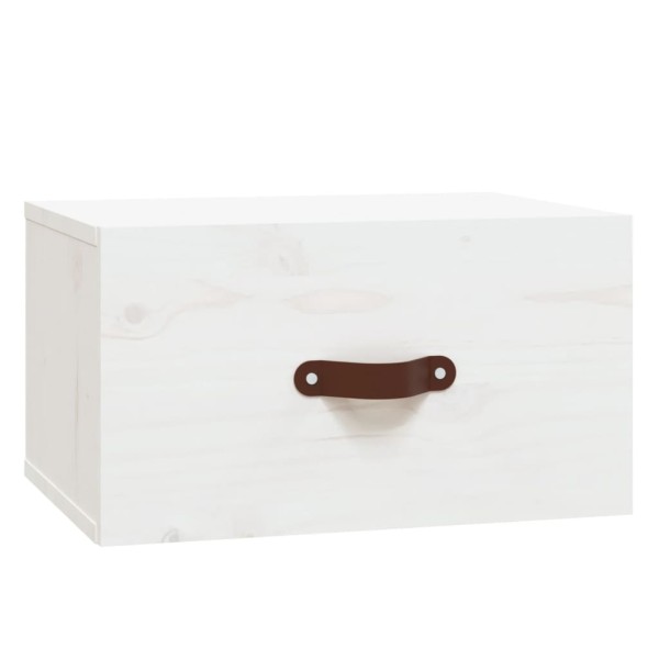 Mesitas de noche de pared 2 uds blanco 40x29,5x22 cm Mesitas de noche de pared 2 uds blanco 40x29,5x22 cm