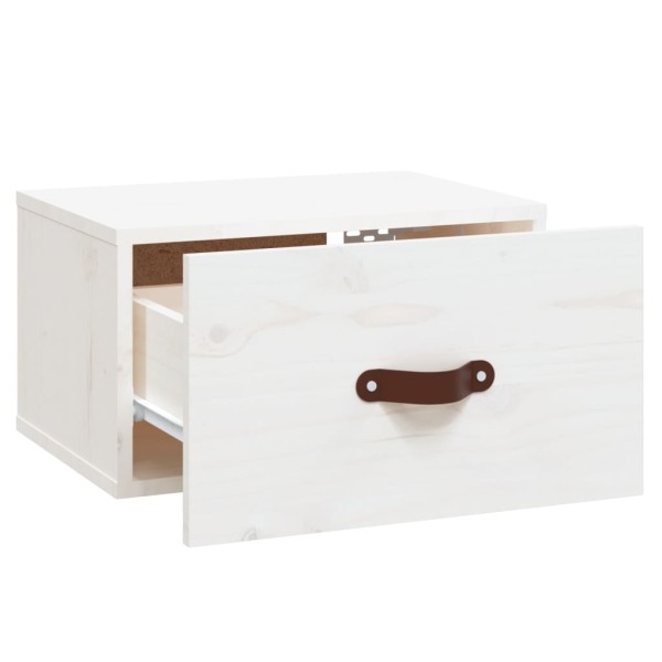 Mesitas de noche de pared 2 uds blanco 40x29,5x22 cm Mesitas de noche de pared 2 uds blanco 40x29,5x22 cm