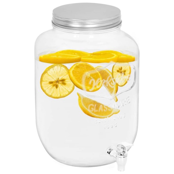 Dispensador de bebida vidrio 8050 ml Dispensador de bebida vidrio 8050 ml