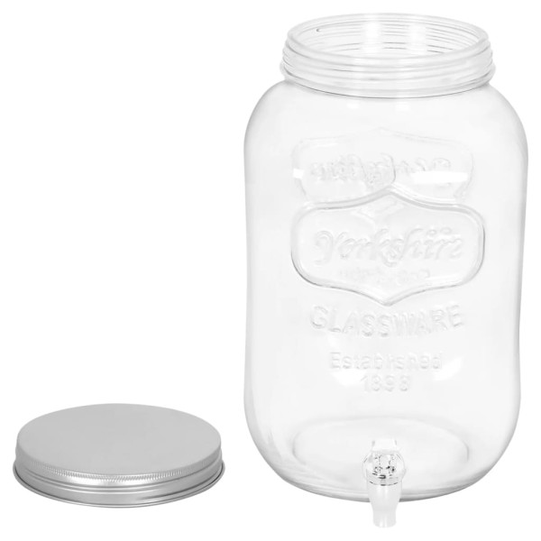 Dispensador de bebida vidrio 8050 ml Dispensador de bebida vidrio 8050 ml