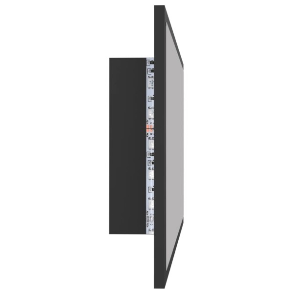 Espejo de baño LED acrílico gris 80x8,5x37 cm Espejo de baño LED acrílico gris 80x8,5x37 cm