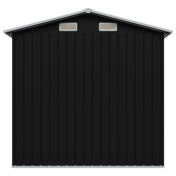 Caseta de jardín de acero gris antracita 204x132x186 cm Caseta de jardín de acero gris antracita 204x132x186 cm
