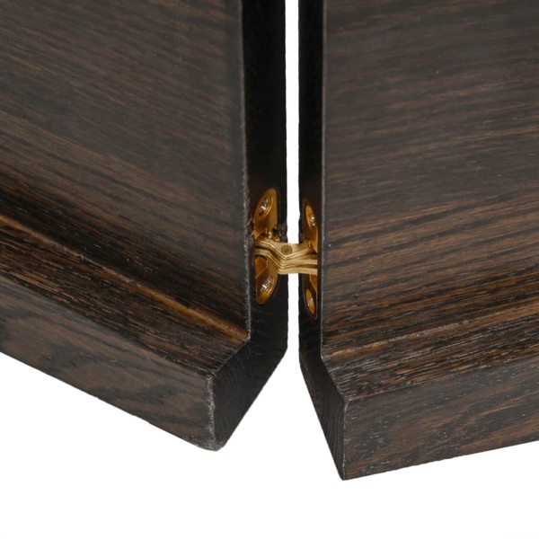 Tablero mesa madera tratada borde vivo marrón 120x50x(2-4) cm Tablero mesa madera tratada borde vivo marrón 120x50x(2-4) cm