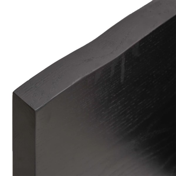 Tablero mesa madera tratada borde vivo marrón 120x50x(2-4) cm Tablero mesa madera tratada borde vivo marrón 120x50x(2-4) cm