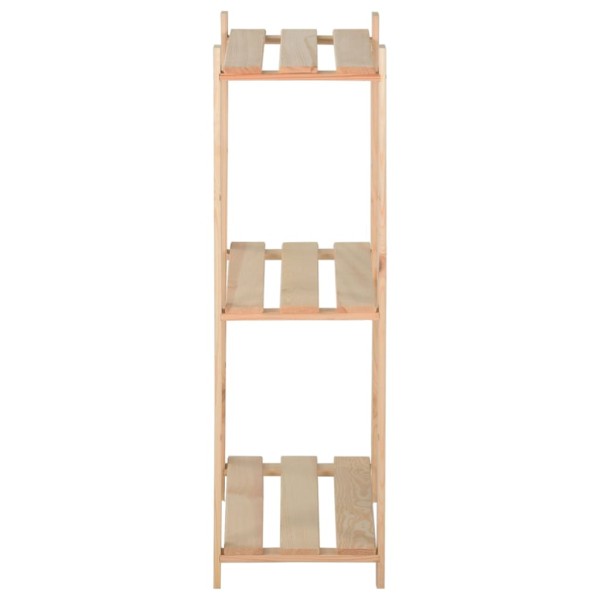 Estantería de 3 niveles madera pino maciza 80x28,5x90 cm Estantería de 3 niveles madera pino maciza 80x28,5x90 cm