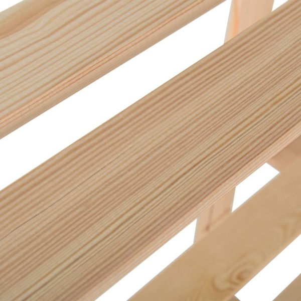 Estantería de 3 niveles madera pino maciza 80x28,5x90 cm Estantería de 3 niveles madera pino maciza 80x28,5x90 cm