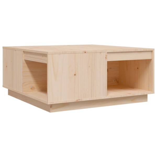 Mesa de centro madera maciza de pino 80x81x36,5 cm Mesa de centro madera maciza de pino 80x81x36,5 cm