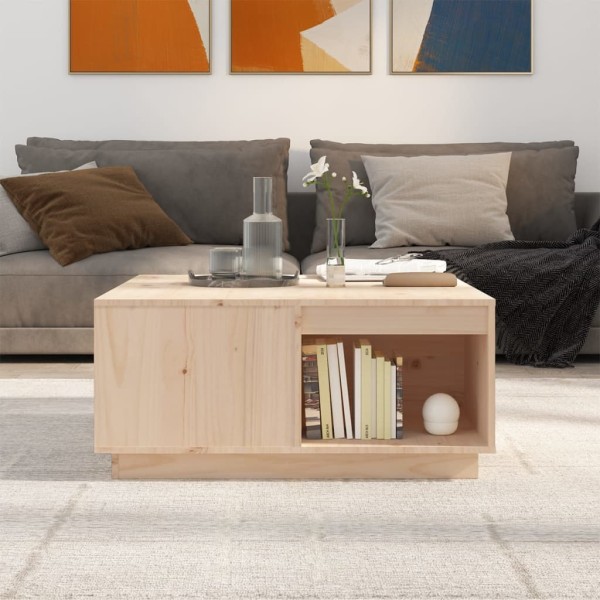 Mesa de centro madera maciza de pino 80x81x36,5 cm Mesa de centro madera maciza de pino 80x81x36,5 cm