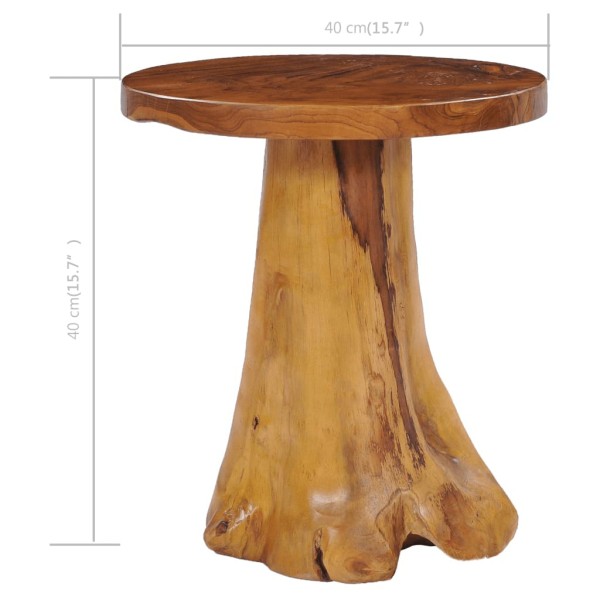Mesa de centro de madera maciza de teca 40x40 cm Mesa de centro de madera maciza de teca 40x40 cm