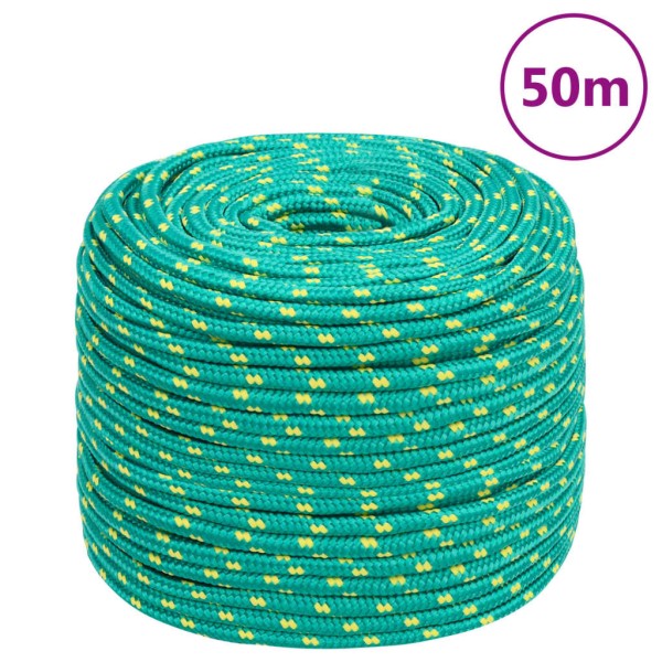 Cuerda de barco polipropileno verde 10 mm 50 m Cuerda de barco polipropileno verde 10 mm 50 m