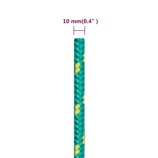 Cuerda de barco polipropileno verde 10 mm 50 m Cuerda de barco polipropileno verde 10 mm 50 m