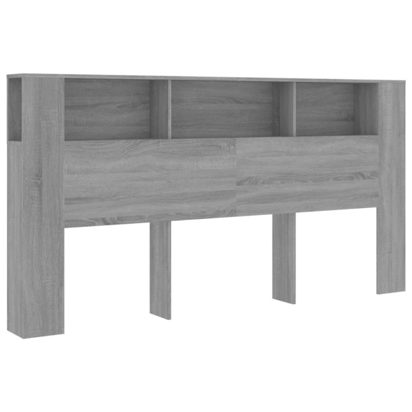 Mueble cabecero gris Sonoma 200x18,5x104,5 cm Mueble cabecero gris Sonoma 200x18,5x104,5 cm