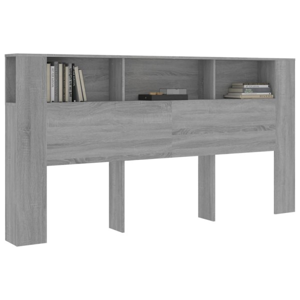 Mueble cabecero gris Sonoma 200x18,5x104,5 cm Mueble cabecero gris Sonoma 200x18,5x104,5 cm