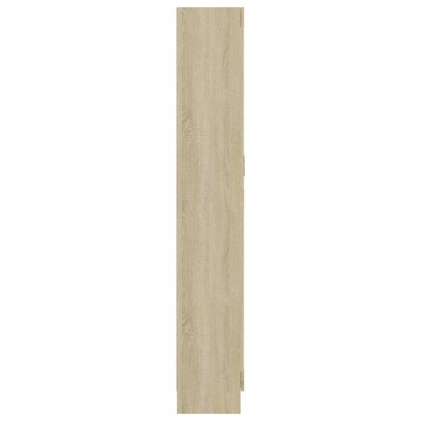 Armario de libros contrachapada color roble 82,5x30,5x185,5 cm Armario de libros contrachapada color roble 82,5x30,5x185,5 cm
