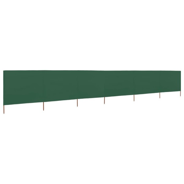Paravientos de playa de 6 paneles de tela 800x80 cm verde Paravientos de playa de 6 paneles de tela 800x80 cm verde