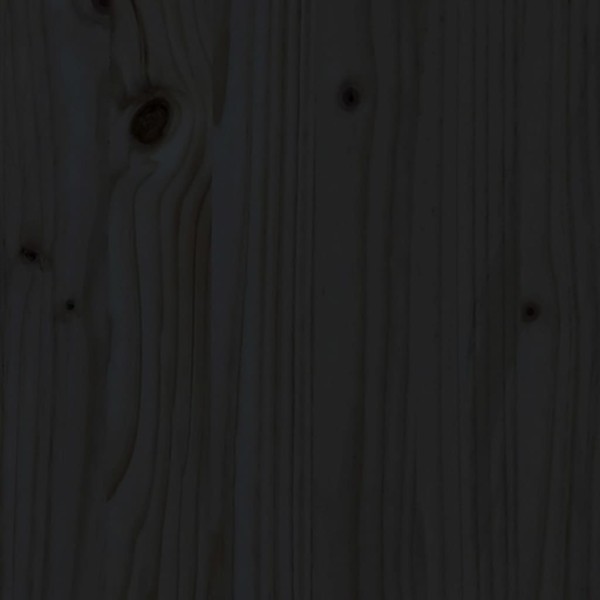 Estructura de cama madera maciza negro 180x200 cm