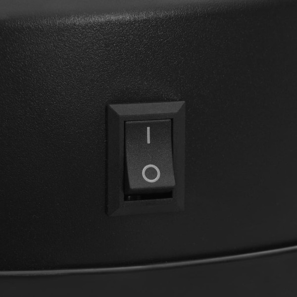 Cubo de basura con sensor automático 40L acero al carbono negro