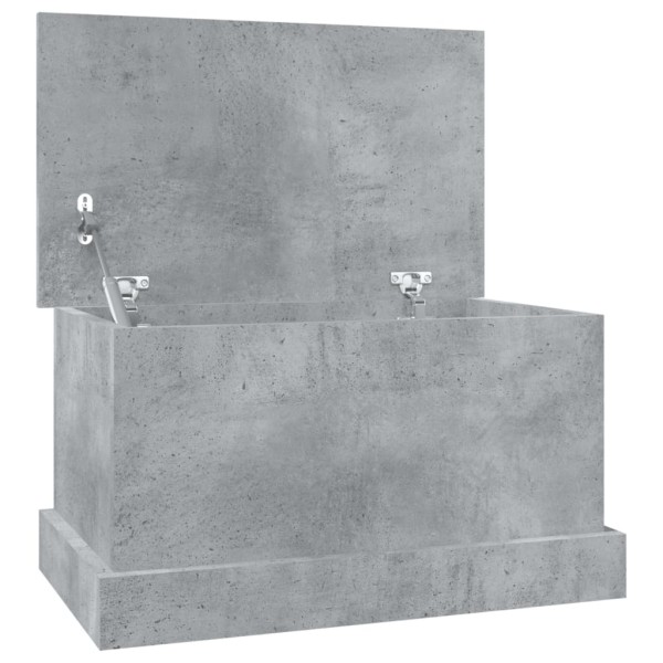 Baúl almacenaje madera contrachapada gris hormigón 50x30x28 cm Baúl almacenaje madera contrachapada gris hormigón 50x30x28 cm
