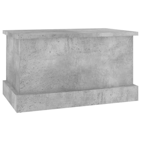 Baúl almacenaje madera contrachapada gris hormigón 50x30x28 cm Baúl almacenaje madera contrachapada gris hormigón 50x30x28 cm