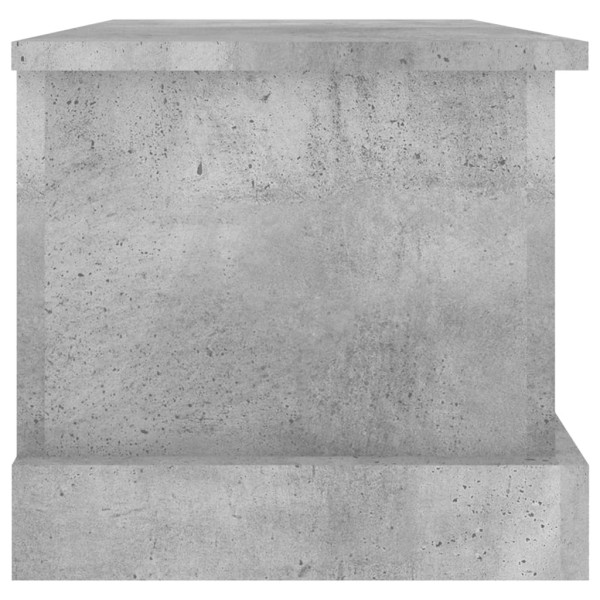 Baúl almacenaje madera contrachapada gris hormigón 50x30x28 cm Baúl almacenaje madera contrachapada gris hormigón 50x30x28 cm