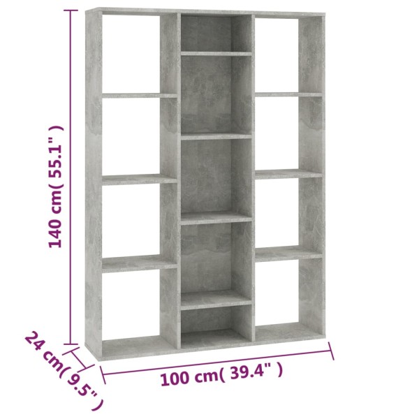 Divisor/estantería de espacio madera contrachapada 100x24x140cm Divisor/estantería de espacio madera contrachapada 100x24x140cm