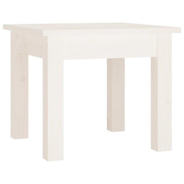 Mesa de centro de madera maciza de pino blanco 35x35x30 cm Mesa de centro de madera maciza de pino blanco 35x35x30 cm