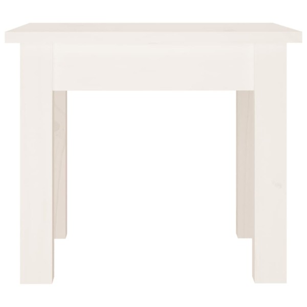 Mesa de centro de madera maciza de pino blanco 35x35x30 cm Mesa de centro de madera maciza de pino blanco 35x35x30 cm
