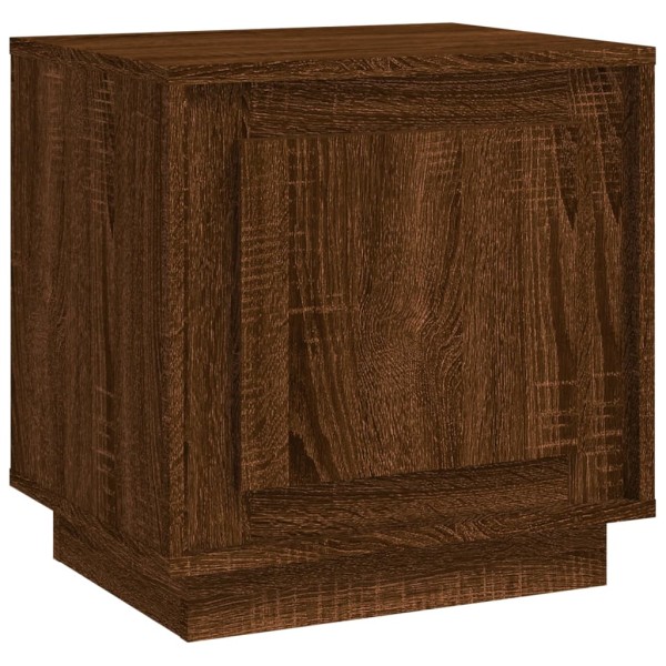 Mesita de noche madera contrachapada marrón roble 44x35x45 cm Mesita de noche madera contrachapada marrón roble 44x35x45 cm