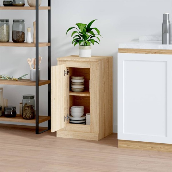 Aparador de madera contrachapada roble Sonoma 37,5x35,5x67,5 cm Aparador de madera contrachapada roble Sonoma 37,5x35,5x67,5 cm