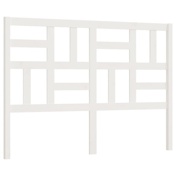 Cabecero de cama madera maciza de pino blanco 146x4x104 cm Cabecero de cama madera maciza de pino blanco 146x4x104 cm