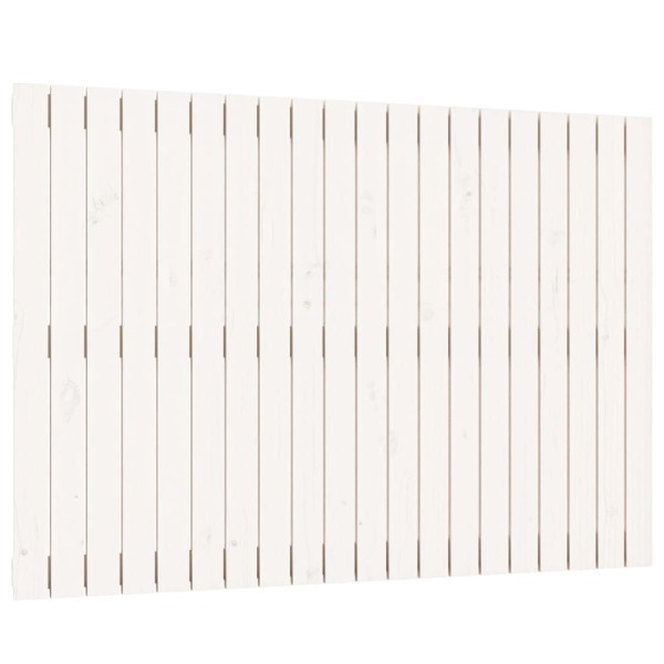Cabecero de cama pared madera maciza pino blanco 127,5x3x90 cm Cabecero de cama pared madera maciza pino blanco 127,5x3x90 cm
