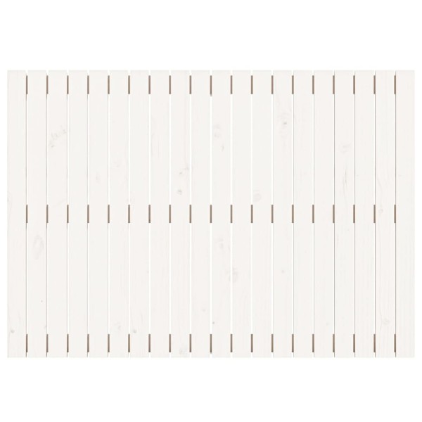 Cabecero de cama pared madera maciza pino blanco 127,5x3x90 cm Cabecero de cama pared madera maciza pino blanco 127,5x3x90 cm