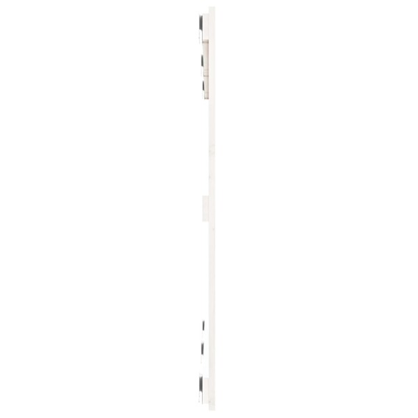 Cabecero de cama pared madera maciza pino blanco 127,5x3x90 cm Cabecero de cama pared madera maciza pino blanco 127,5x3x90 cm