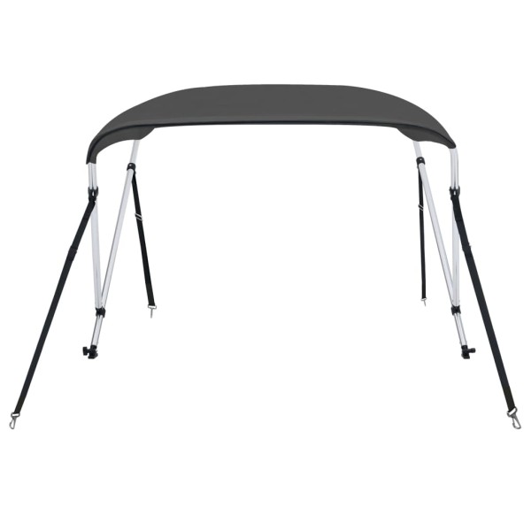 Toldo Bimini de 2 arcos gris antracita 180x150x110 cm Toldo Bimini de 2 arcos gris antracita 180x150x110 cm