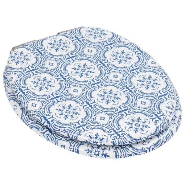 Asiento inodoro WC tapa de cierre suave MDF diseño porcelana Asiento inodoro WC tapa de cierre suave MDF diseño porcelana