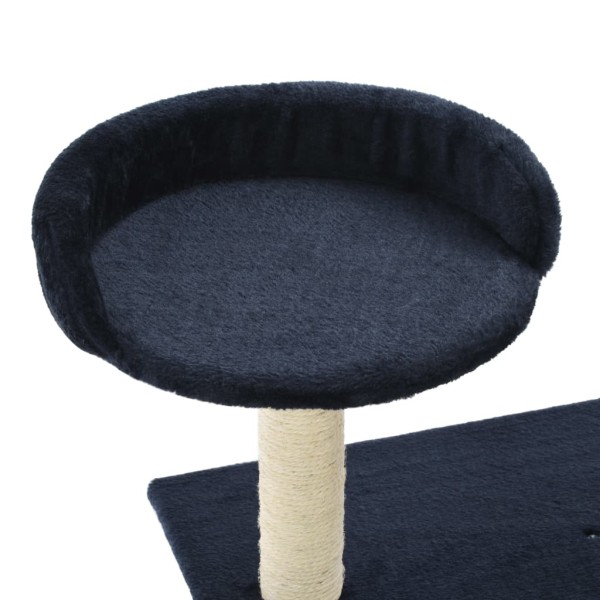 Rascador para gatos poste de sisal 95 cm azul oscuro Rascador para gatos poste de sisal 95 cm azul oscuro