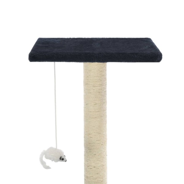Rascador para gatos poste de sisal 95 cm azul oscuro Rascador para gatos poste de sisal 95 cm azul oscuro