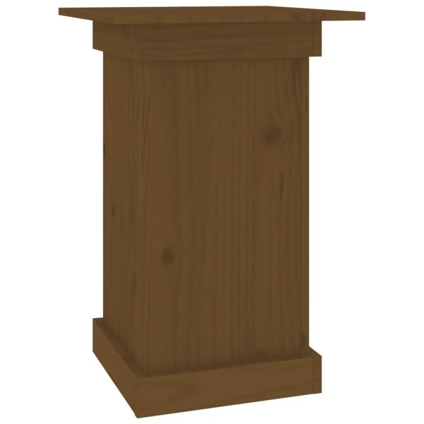 Soporte para plantas madera maciza pino marrón miel 40x40x60 cm Soporte para plantas madera maciza pino marrón miel 40x40x60 cm