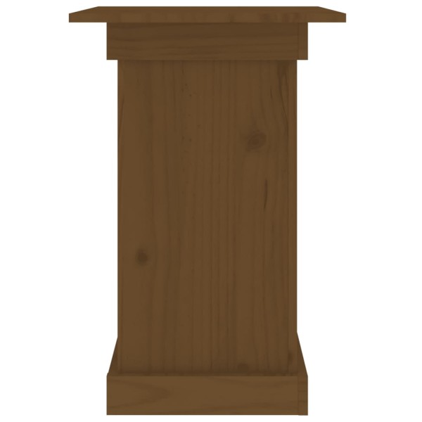 Soporte para plantas madera maciza pino marrón miel 40x40x60 cm Soporte para plantas madera maciza pino marrón miel 40x40x60 cm
