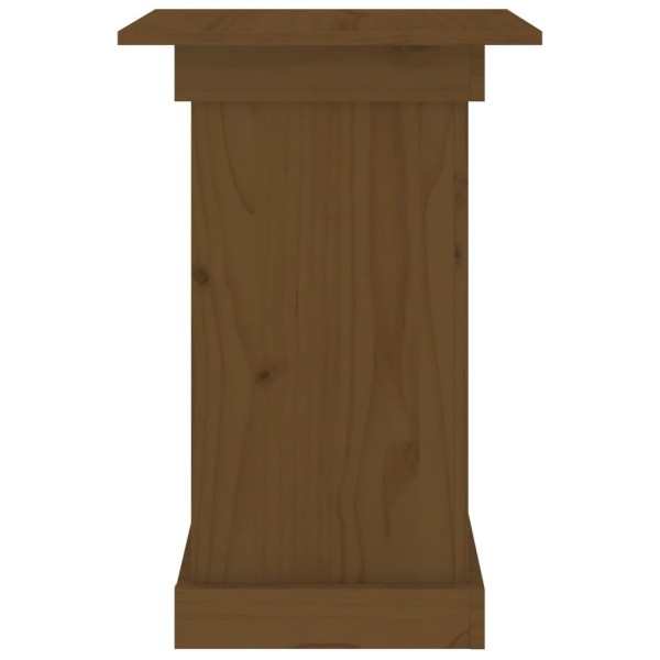 Soporte para plantas madera maciza pino marrón miel 40x40x60 cm Soporte para plantas madera maciza pino marrón miel 40x40x60 cm