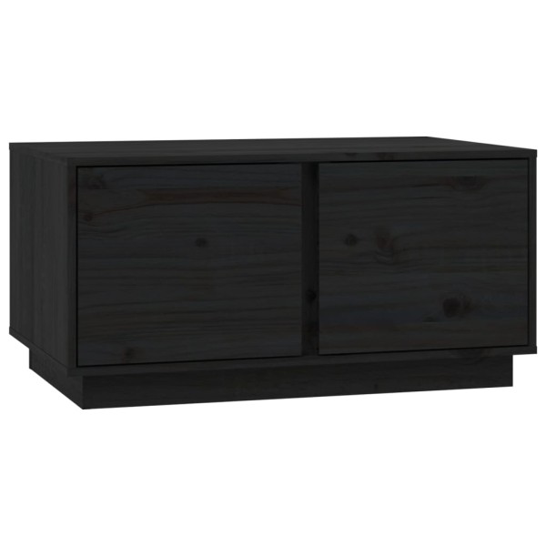 Mesa de centro madera maciza de pino negro 80x50x40 cm Mesa de centro madera maciza de pino negro 80x50x40 cm