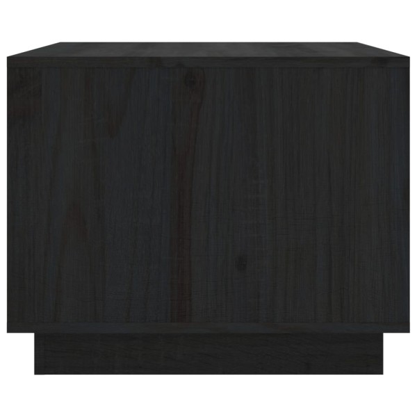 Mesa de centro madera maciza de pino negro 80x50x40 cm Mesa de centro madera maciza de pino negro 80x50x40 cm